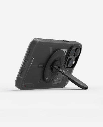 AULUMU G05 4-in-1-Telefonständer mit Boxöffner | Schwarz | MagSafe